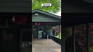 Painting Carport  BEFORE and AFTER shorts [upl. by Shelah]