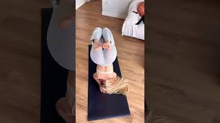 Hip Split Leg Flexibility Easy Stretch Yoga Flow shorts yogaexercise yoga yogapractice [upl. by Sundstrom]