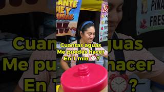 Cuantas aguas frescas me puedes hacer en 1 minuto⏰ [upl. by Wills70]