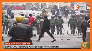 Protests persist in downtown Nairobi [upl. by Esiuqram]