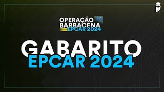 Gabarito EPCAR 2024 correção de prova ao vivo [upl. by Sheff]