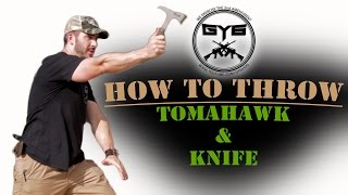 HOW TO THROW a Knife  AXE  Tomahawk [upl. by Ehtiaf]