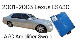 Lexus LS430 FIX your HVAC System AC Computer Cabin Filter Glovebox removal steps [upl. by Irual]