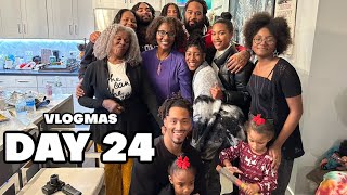 Our First Christmas Eve Party  VLOGMAS DAY 24 [upl. by Ilrebma102]