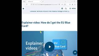 Looking to secure your EU Blue Card from India We help you with the visa process eubluecard [upl. by Robbin]