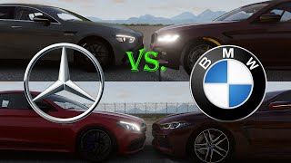 The German Wars BMW M5 M8 vs Mercedes GT63s and C63s  BeamNG drive  3 [upl. by Jolie517]