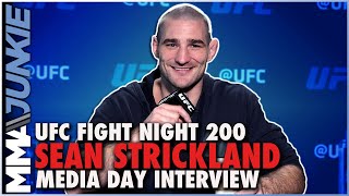 Sean Strickland wants main event blood bath rips Kevin Holland  UFCVegas47 [upl. by Aniehs]