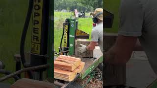 Log Splitter Aussie Chopper 21 Ton Super Axe Honda GX270 Motor logsplitter satisfying machine [upl. by Riella]