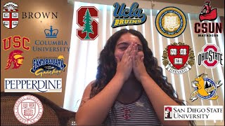 COLLEGE DECISION REACTIONS IVY BERKELEY USC STANFORD amp MORE [upl. by Niro]