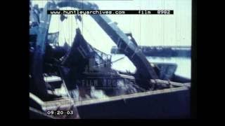 Trawler Fishing at Sea 1960s Film 8982 [upl. by Ayifas]