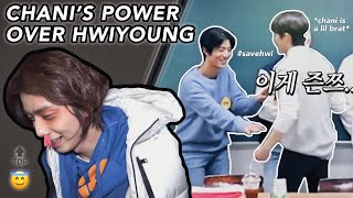 a chaotic compilation of chani’s power over hwiyoung savage maknae alert [upl. by Nnylekoorb]