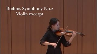 Brahms Symphony No2 Violin Excerpt [upl. by English]