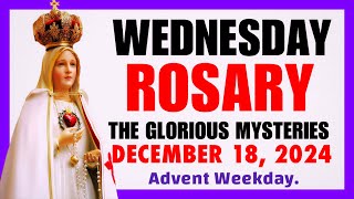 ROSARY WEDNESDAY  GLORIOUS MYSTERIES OF THE ROSARY  HOLY ROSARY OCTOBER 30 2024 [upl. by Avenej]