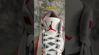 Air Jordan 3 Retro ‘Fire Red’ 2022 detail Look from Correctkickz jordan shorts jordan3 sneakers [upl. by Aurthur]