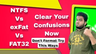 NTFS Vs exFat Vs FAT32 l Difference And Don’t Formate Your Drive ybukforyou  Windows And Apple [upl. by Oiramej]