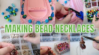 Making Two Styles of Bead Necklace [upl. by Nyroc]