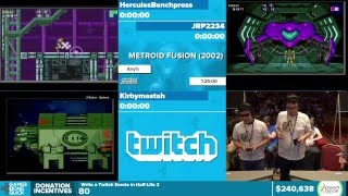 Metroid Fusion by Various Runners in 11437  Awesome Games Done Quick 2016  Part 48 [upl. by Ilah]