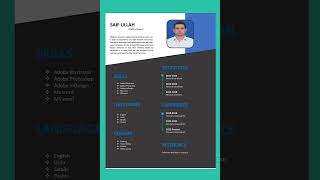 simple resume template careeradvice resumeformat resume careertips cv tutorial resumetemplate [upl. by Nagaem319]