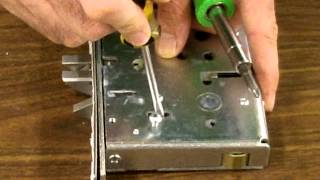 PDQ Mortise Lock Changing the Handing Lock BodyMP4 [upl. by Asilana]