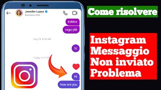 Risolvi il problema del messaggio Instagram non inviato non recapitato 2024 [upl. by Eignat]