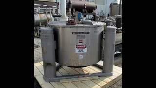 Used Ametek 48quot BatchMaster Basket Centrifuge  stock 11453351 [upl. by Tenner]