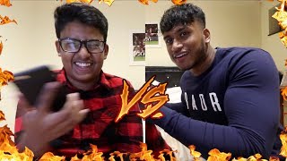 INSULT MATCH vs My Little Brother HILARIOUS [upl. by Dieball]