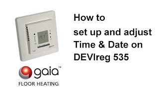 How to set up and adjust Time amp Date on DEVIreg 535 [upl. by Nosinned]