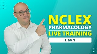 How to PASS the NCLEX Step by Step Pharmacology 7Day Training  Day 1 [upl. by Nowed908]