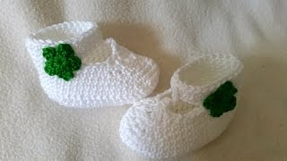 Babyschuhe mit Riemchen häkeln  Anleitung Babysandalette by BerlinCrochet  Teil 4 Vordermuster [upl. by Acira]