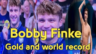 Olympic swimming Bobby Finke breaks world record in 1500 to earn gold [upl. by Maloney248]