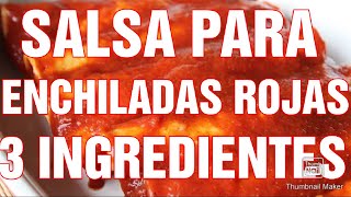 SALSA PARA ENCHILADAS ROJAS  RECETAS MEXICANAS [upl. by Hibbert632]