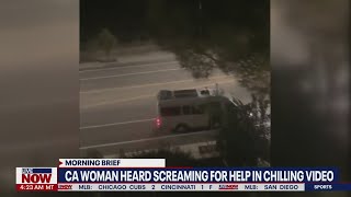 Somebody help me Woman screams for help in chilling cellphone video  LiveNOW from FOX [upl. by Anaitsirk]