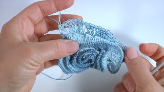 Amazing How to Crochet Lace Freeform TechniqueBeautiful Crochet ScrumbleAuthors Design [upl. by Forras]