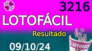 Resultado LOTOFÁCIL 3216  Sorteio Especial Lotofacil 0910 [upl. by Aehsan471]