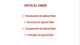 optical fiber introduction [upl. by Aidnyl]