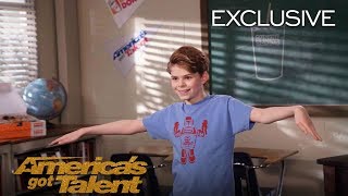 AGTs Talent University Merrick Hanna Teaches Dance  Americas Got Talent 2018 [upl. by Ahserkal627]