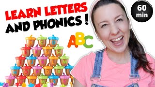 Learn The Alphabet Letters Phonics Song  Toddler Learning Video  Letter Sounds  Speech  ABCs [upl. by Wiley439]