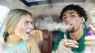 Cigarette Prank On Girlfriend [upl. by Nedle]