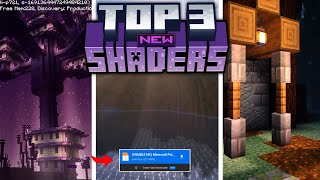 Top 3 Best Of The Best Shaders 121 mcpe shaders 12131 [upl. by Bevan]