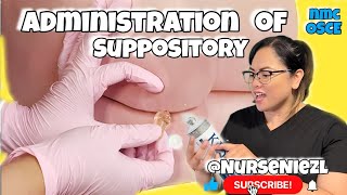 ADMINISTRATION OF SUPPOSITORY  NMC OSCE UK ğŸ‡¬ğŸ‡§ nurseniezl niezl2023 jenuinehappiniz uknurse [upl. by Shifrah]