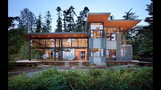 Contemporary Glass House Design with Metal Siding [upl. by Dewhirst160]