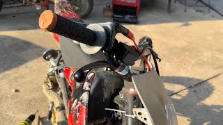 How To Replace Your Dirt Bike’s Front Brake Lever… THE HARD WAY [upl. by Noinatrad445]