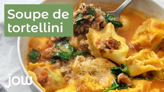 Recette de soupe de Tortellini [upl. by Ariamat]