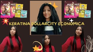 KERATINA ECONÓMICA 💲DE DOLLARCITY FÁCIL DE APLICAR 🍃 [upl. by Narcho]