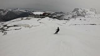 Hintertuxer Gletscher Olperer Piste 9a zum Tuxer Fernerhaus [upl. by Dnob]