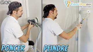 Reprendre un mur après un dégât des eaux ponçage et sous couche  Masterclass 44 [upl. by Rebeca]