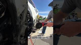 How to Sharpen Foot Pegs on Dirt Bike [upl. by Ruphina]