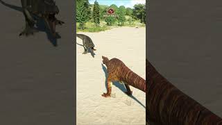 🦖Epic Dino Battle ALLOSAURUS vs SUCHOMIMUS in JWE2 jurassicworld dinosaurs dinosaurs dino [upl. by Adrea]