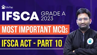 IFSCA Grade A Exam Preparation  Important MCQs of IFSCA Act GIFT City  IFSCA Grade A Syllabus [upl. by Ecydnarb]