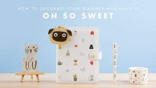 How to Decorate your kikkiK Sweet Planner [upl. by Odel]